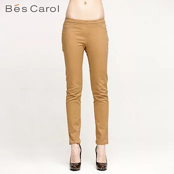 【Bés Carol】女式彩色鉛筆褲M黃