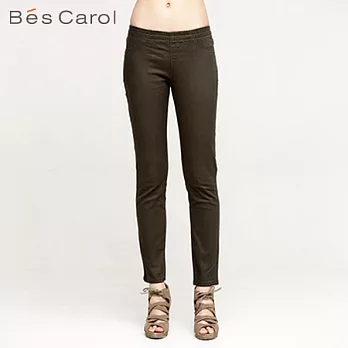 【Bés Carol】女式彩色鉛筆褲M綠色