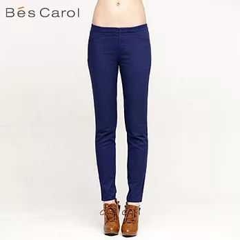 【Bés Carol】女式彩色鉛筆褲M深仔藍