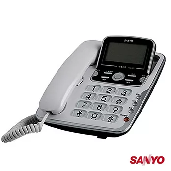 TEL-822 三洋 SANYO 來電顯示 有線電話 (白色)