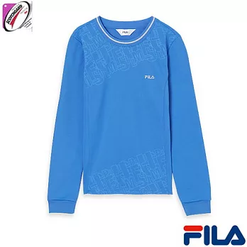 FILA女性吸濕排汗休閒衫5TEM-5454-LP-L運動藍