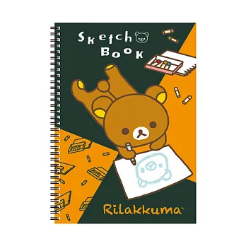 San-X 家族 X maruman 素描繪畫塗鴉本。懶熊。A4