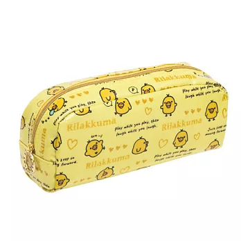 San-X 懶熊簡單生活系列防水筆袋包。小雞