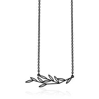 moorigin / 黑綠意項鍊 Black Leafy (S) /霧黑