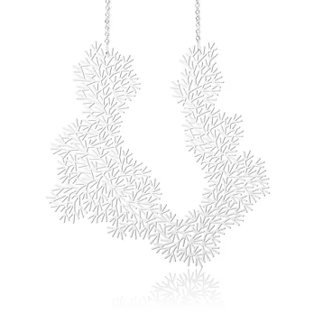 moorigin / 水蘊草項鍊 Waterweeds (L) /銀白