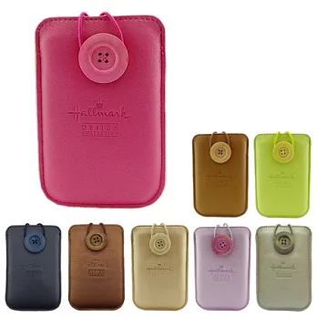 Hallmark PU手機袋(5＂~5.3＂)附拭鏡布桃紅