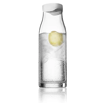 [menu]晶瑩曲線玻璃瓶/水瓶(1L)-天使白