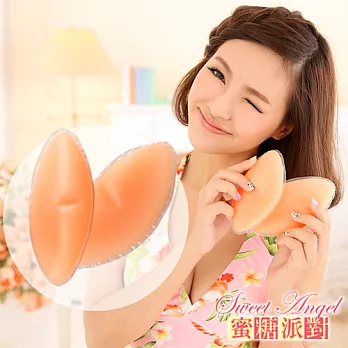 【蜜糖派對 Sweet Angel】防外擴豐挺集中矽膠胸墊-月眉型F