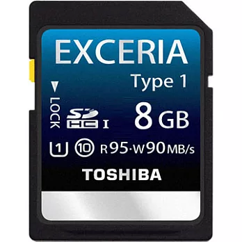 Toshiba Type 1 08GB SDHC UHS-1 Card