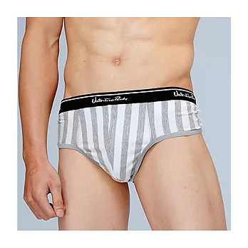 【VALENTINO】針織條紋三角褲-灰條紋M灰條紋