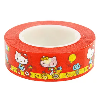 SANRIO HELLO KITTY 15mm紙膠帶(腳踏車)