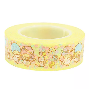 SANRIO 雙星仙子15mm紙膠帶(溫馨小花)