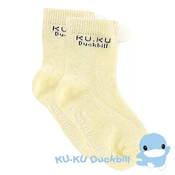 【KU.KU酷咕鴨】酷咕鴨棉球襪-L黃