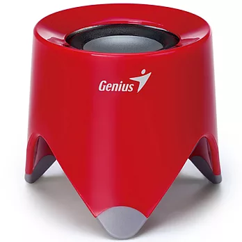 Genius SP-i165 迷你俏皮型可攜式喇叭(紅色)