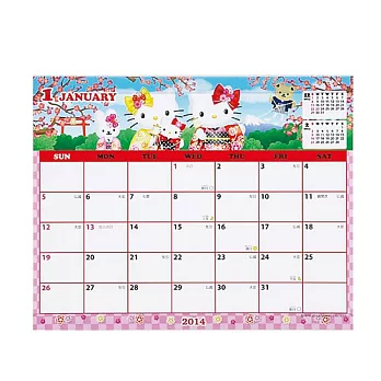 SANRIO HELLO KITTY 2014桌上型月曆