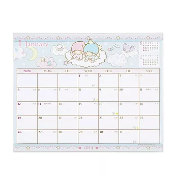 SANRIO 雙星仙子 2014桌上型月曆