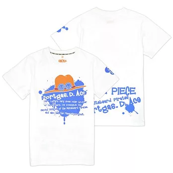 航海王-潮流T-shirt(艾斯)L白色