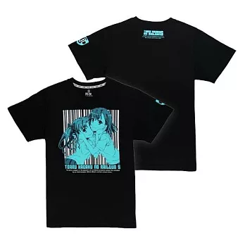 科學超電磁砲-潮流T-shirt(美琴&黑子)XL黑色