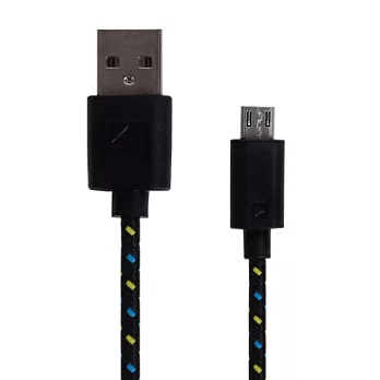 【BIEN】Micro USB 2M 編織傳輸線 (黑)