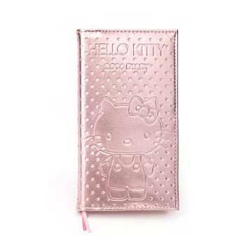 SANRIO HELLO KITTY 2014 皮革壓紋長型日誌本