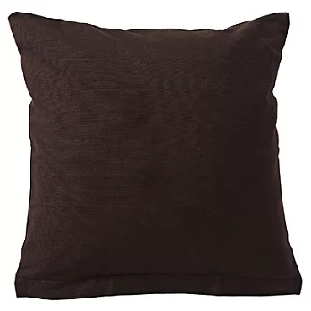 [MUJI 無印良品]印度有機棉手織抱枕套/棕色