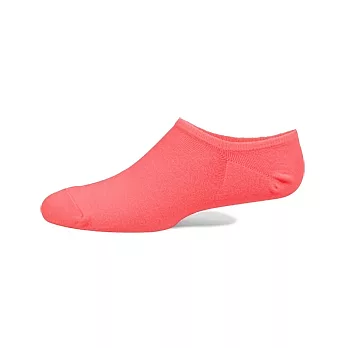 【 PuloG 】純棉細針隱形裸襪-M-珊瑚紅