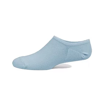 【 PuloG 】純棉細針隱形裸襪-L-水藍
