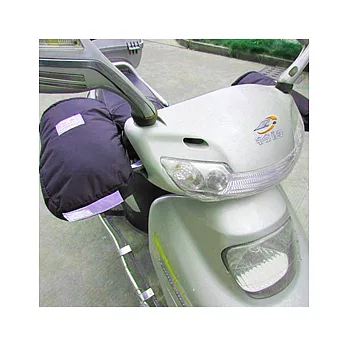 冬季加厚加絨車把套深藍