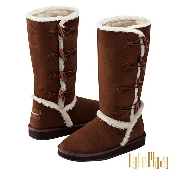 Alice’s Rose牛角扣保暖長筒雪靴36咖啡色