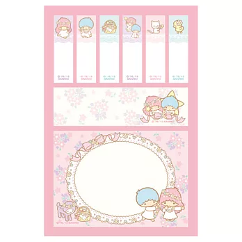 SANRIO 雙星仙子自黏便條紙(溫馨小花)