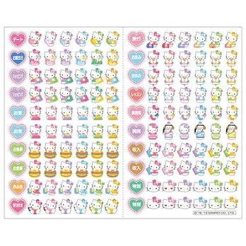 SANRIO HELLO KITTY 迷你計劃貼紙