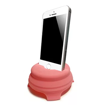 Kalo 卡樂創意 馬卡龍折疊擴音底座-iPhone專用(粉紅)