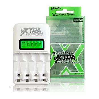 VXTRA LCD智慧型2.4A大電流充電器