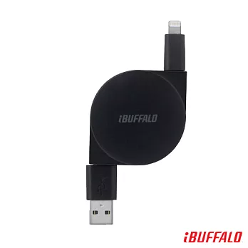 Buffalo i5 強化型伸縮線(蘋果認證)黑