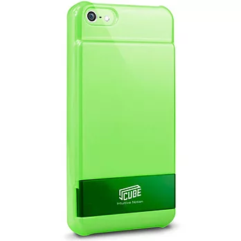 Intuitive Cube iPhone5c 雙色支架插卡保護殼綠色
