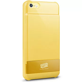 Intuitive Cube iPhone5c 雙色支架插卡保護殼黃色