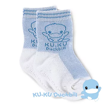 【KU.KU酷咕鴨】酷咕鴨柔彩襪-S藍