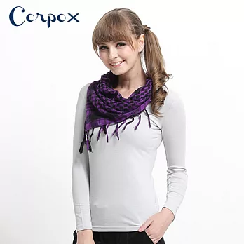 【Corpo X】女款保濕發熱保暖衣 (素色款)L灰