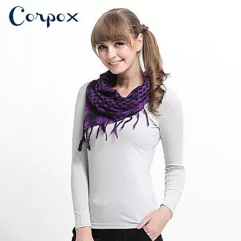 【Corpo X】女款保濕發熱保暖衣 (素色款)XL灰