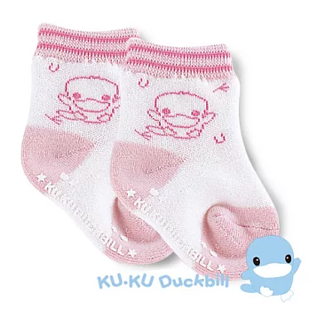 【KU.KU酷咕鴨】酷咕鴨毛巾襪-L粉