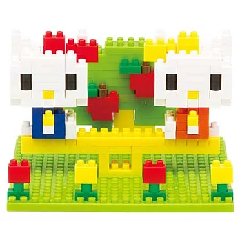 日本河田積木 nanoblock系列 NBH-056 凱蒂貓遊戲園區場景組