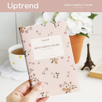Uptrend Mini Compact Diary│口袋裡的小花園(粉紅)