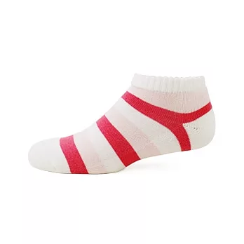 【 PuloG 】條紋氣墊裸襪-M-玫粉白