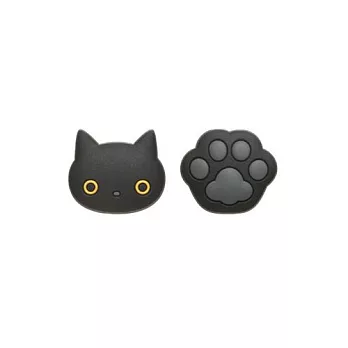 San-X 小襪貓數位配件系列立體軟膠HOME鍵貼。小襪貓+貓掌