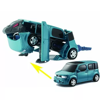 DiaRobo變形金剛車 - DR-0023-NISSAN CUBE 藍