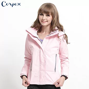 【Corpo X】女款Abletex高透濕防風防水輕量外套S粉紅