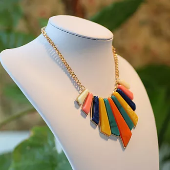 【Bling Q】彩石皇家貴族大氣項鍊