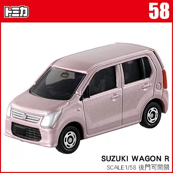 【TOMICA】多美小汽車NO.058 SUZUKI WAGON R（粉）