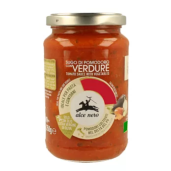 【Alce Nero有機尼諾】有機蕃茄蔬菜義大利麵醬(350g)