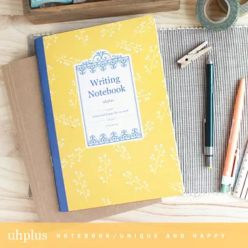 uhplus Writing Notebook A5筆記本- 那些花兒 (橙黃鈴蘭)